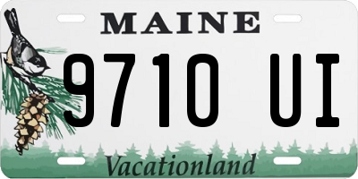 ME license plate 9710UI