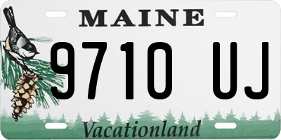 ME license plate 9710UJ