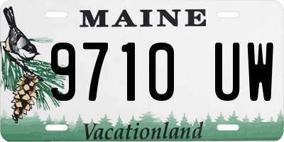 ME license plate 9710UW