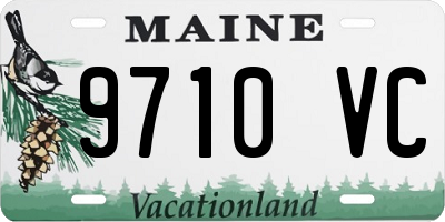 ME license plate 9710VC