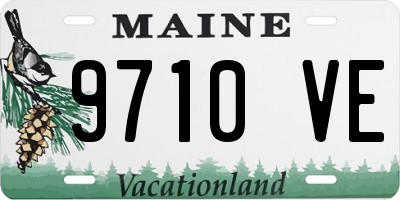 ME license plate 9710VE