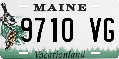 ME license plate 9710VG