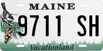 ME license plate 9711SH