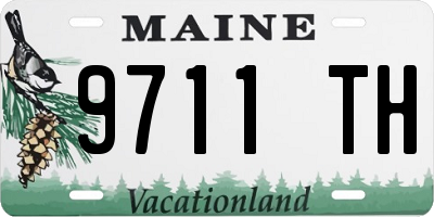 ME license plate 9711TH