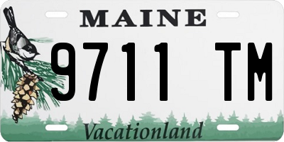 ME license plate 9711TM