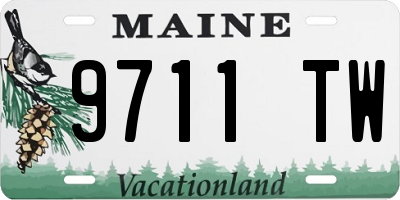 ME license plate 9711TW