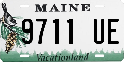 ME license plate 9711UE