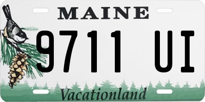 ME license plate 9711UI