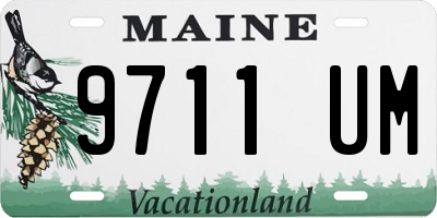 ME license plate 9711UM