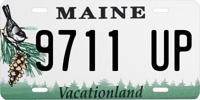 ME license plate 9711UP