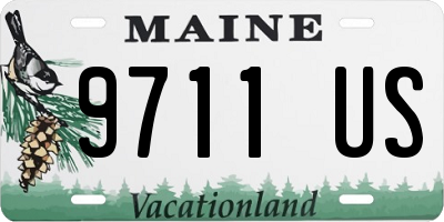 ME license plate 9711US