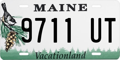 ME license plate 9711UT