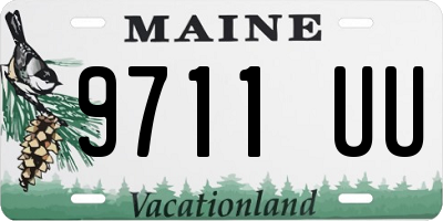 ME license plate 9711UU