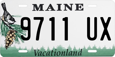 ME license plate 9711UX