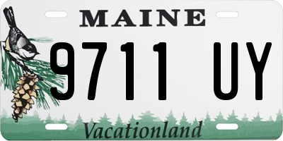 ME license plate 9711UY