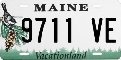 ME license plate 9711VE