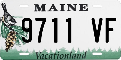 ME license plate 9711VF