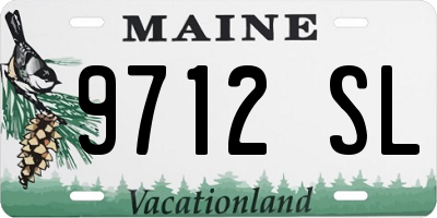 ME license plate 9712SL