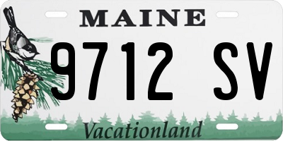 ME license plate 9712SV