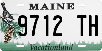 ME license plate 9712TH