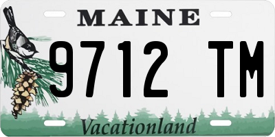 ME license plate 9712TM