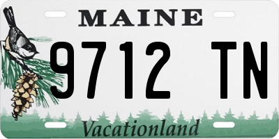 ME license plate 9712TN