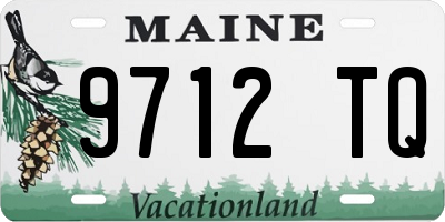 ME license plate 9712TQ
