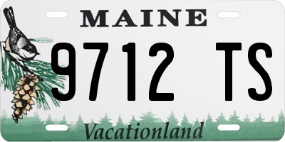 ME license plate 9712TS