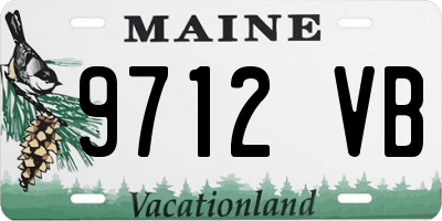 ME license plate 9712VB