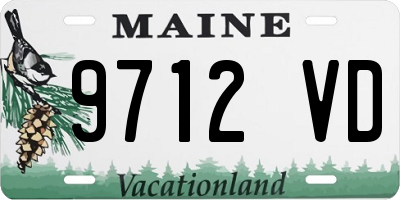 ME license plate 9712VD