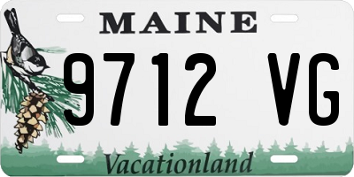 ME license plate 9712VG