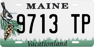 ME license plate 9713TP