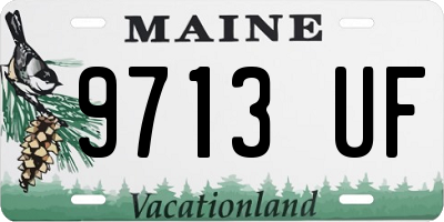 ME license plate 9713UF