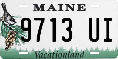ME license plate 9713UI