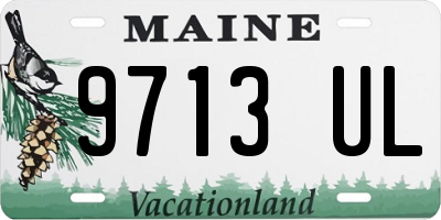 ME license plate 9713UL