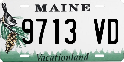 ME license plate 9713VD
