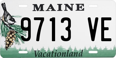 ME license plate 9713VE