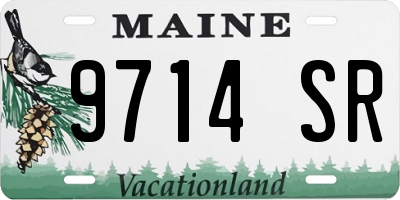 ME license plate 9714SR