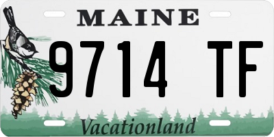 ME license plate 9714TF