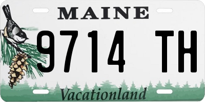 ME license plate 9714TH