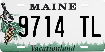 ME license plate 9714TL