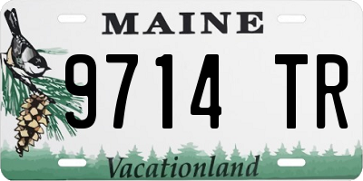 ME license plate 9714TR