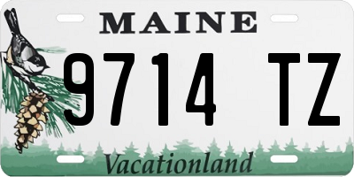 ME license plate 9714TZ