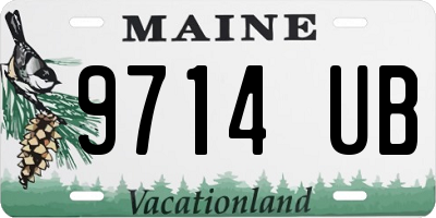 ME license plate 9714UB