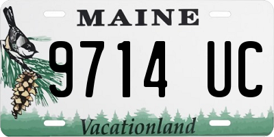 ME license plate 9714UC