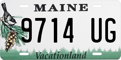 ME license plate 9714UG