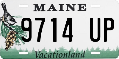 ME license plate 9714UP