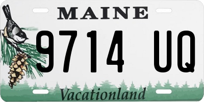 ME license plate 9714UQ