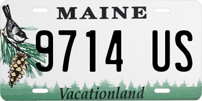 ME license plate 9714US