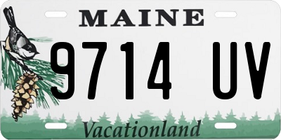 ME license plate 9714UV
